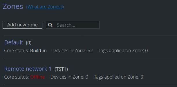zones